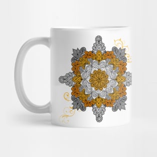 Mandala - Silver & Gold Mug